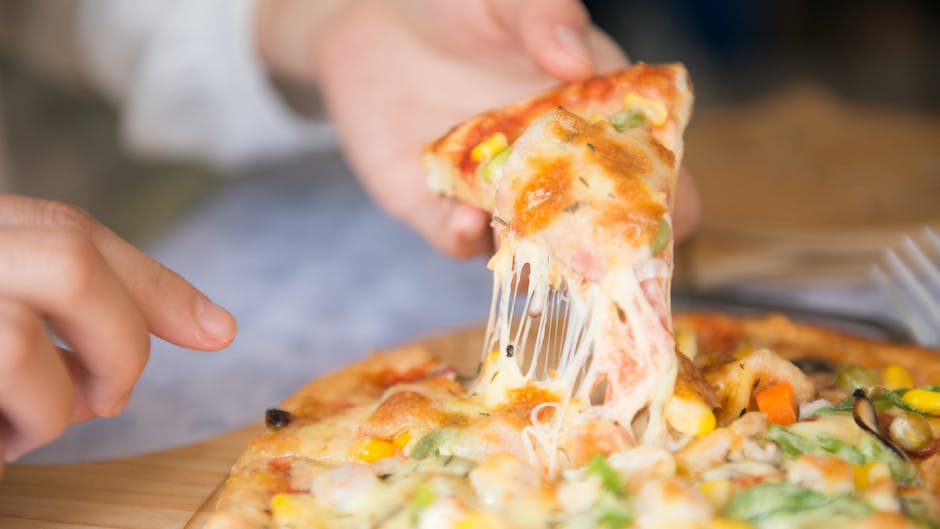 Länge einer selbstgemachten Pizza backen