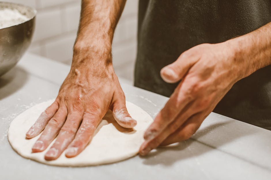 Länge des Backens einer Pizza