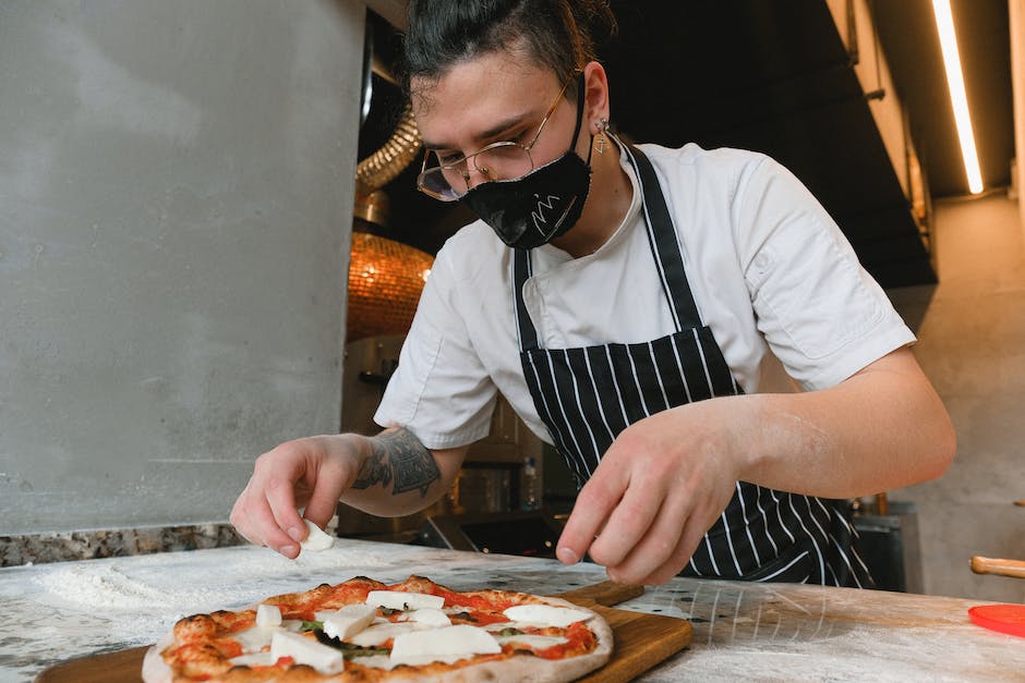 Grammzahl für Käse auf Pizza