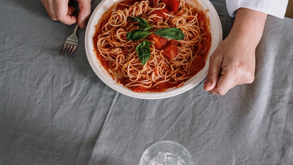 spaghetti pizza mit hackfleisch